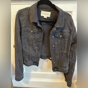 Anthropologie pilcro cropped black jean jacket